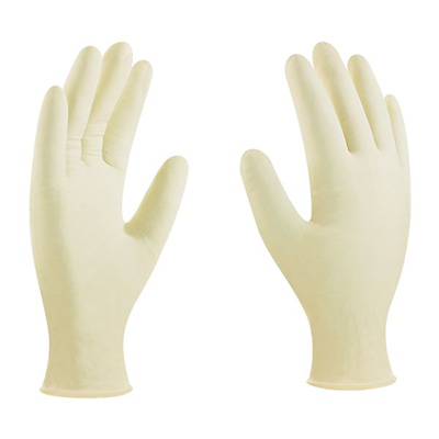 Guantes de látex desechable