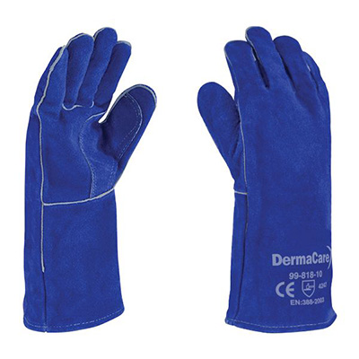 guantes de seguridad carnaza soldador