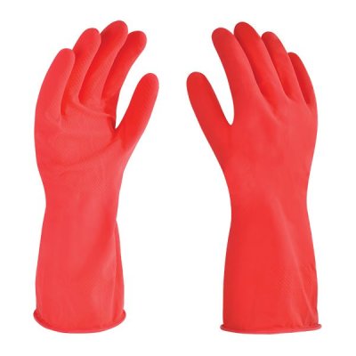 Guante látex rojo C/F